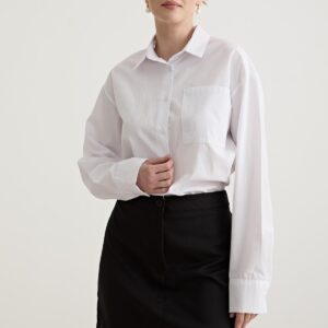 Shirt Detailed Dress White - Brand: Levure - Women & Kids, Baby Clothes Wholesale - TheBS Women