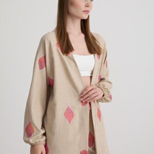 Paisley Patterned Linen Trousers - Brand: Levure - Women & Kids, Baby Clothes Wholesale - TheBS Women