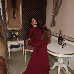 Cherry Rot Glove Detail Long Dress - Brand: EYYO ATELIER - Women & Kids, Baby Clothes Wholesale - TheBS Women