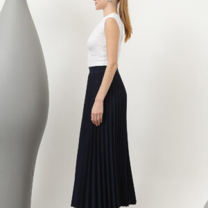 Pleated Skirt - Navy - Brand: Puane - Women & Kids, Baby Clothes Wholesale - TheBS Women