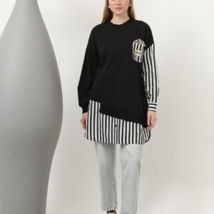 Women's Front Pop Corn Printed And Beaded Embroidered Line Garnish Tunic - Brand: Puane - Women & Kids, Baby Clothes Wholesale - TheBS Women