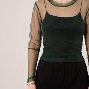 TransparentWholesale Tulle Basic Blouse - Brand: Lustrin - Women & Kids, Baby Clothes Wholesale - TheBS Women