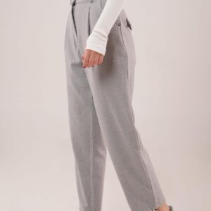 Wholesale Gray Pants With Closure Pocket Detailed - Brand: Lustrin - Women & Kids, Baby Clothes Wholesale - TheBS Women