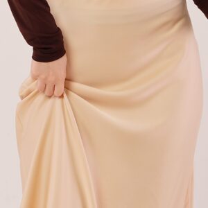 Bell Cut MidiWholesale Satin Skirt - Brand: Lustrin - Women & Kids, Baby Clothes Wholesale - TheBS Women