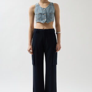 Denim Pocket Vest - Light - Brand: Black Fashion - Women & Kids, Baby Clothes Wholesale - TheBS Women