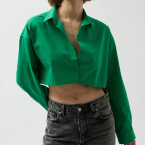 Crop Oversize Shirt - Brand: Black Fashion - Women & Kids, Baby Clothes Wholesale - TheBS Women