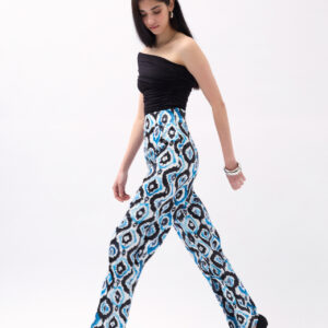 Patterned Satin Trousers - Brand: Black Fashion - Women & Kids, Baby Clothes Wholesale - TheBS Women