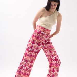 Patterned Satin Trousers - Brand: Black Fashion - Women & Kids, Baby Clothes Wholesale - TheBS Women