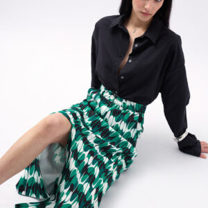 Printed Front Slit Skirt - Brand: Black Fashion - Women & Kids, Baby Clothes Wholesale - TheBS Women