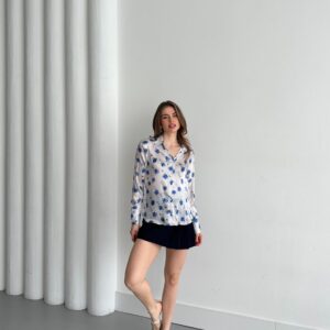 Chrysanthemum Pattern Shirt - Brand: My Fashion - Women & Kids, Baby Clothes Wholesale - TheBS Women