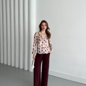 Chrysanthemum Pattern Shirt - Brand: My Fashion - Women & Kids, Baby Clothes Wholesale - TheBS Women