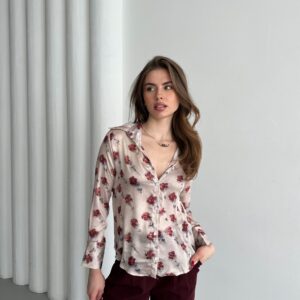 Chrysanthemum Pattern Shirt - Brand: My Fashion - Women & Kids, Baby Clothes Wholesale - TheBS Women