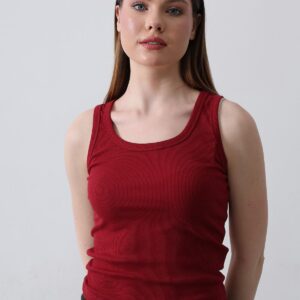 Basic Tank Top - - Burgundy - Brand: Reyon - Women & Kids, Baby Clothes Wholesale - TheBS Women