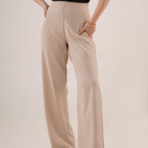 WholesaleFabric Pants With Loose Leg Side Zipper - Brand: Lustrin - Women & Kids, Baby Clothes Wholesale - TheBS Women