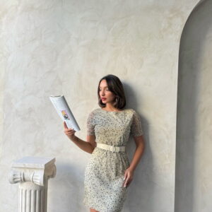 StoneBelted Short Sleeve Wholesale Dress - Brand: Topshow - Women & Kids, Baby Clothes Wholesale - TheBS Women