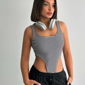 D2022 Cittcitti Sport Bodysuit - Striped - Brand: Topshow - Women & Kids, Baby Clothes Wholesale - TheBS Women