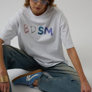 Oversize T-Shirt With Back And Front Print - Brand: Black Fashion - Women & Kids, Baby Clothes Wholesale - TheBS Women