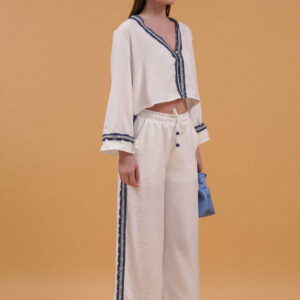 Denim Striped Pants - Brand: Topshow - Women & Kids, Baby Clothes Wholesale - TheBS Women