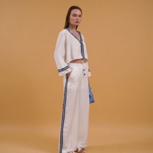 Denim Striped Pants - Brand: Topshow - Women & Kids, Baby Clothes Wholesale - TheBS Women