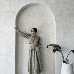 Embroidered Front Tie Blouse - Light - Brand: Topshow - Women & Kids, Baby Clothes Wholesale - TheBS Women