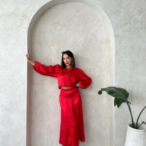 Satin Skirt With Lace - Brand: Topshow - Women & Kids, Baby Clothes Wholesale - TheBS Women