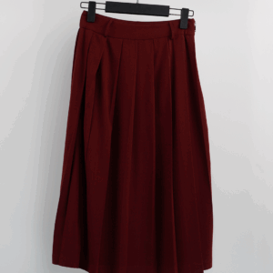 Side Zipper Maxi Skirt - Burgundy - Brand: Cream Rouge - Women & Kids, Baby Clothes Wholesale - TheBS Women