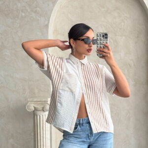 Striped Wholesale Shirt WithFragment - Brand: Topshow - Women & Kids, Baby Clothes Wholesale - TheBS Women