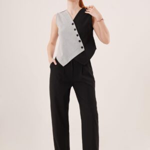 Wholesale Vest With Cross Pattern Buttons - Brand: Lustrin - Women & Kids, Baby Clothes Wholesale - TheBS Women