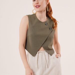 Double Button Cross PatternWholesale Vest - Brand: Lustrin - Women & Kids, Baby Clothes Wholesale - TheBS Women