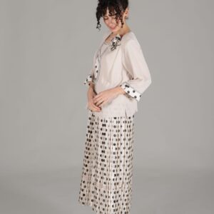 Round Neck Silvery Polka Dot Chiffon Dress - Brand: GUMANIZE - Women & Kids, Baby Clothes Wholesale - TheBS Women