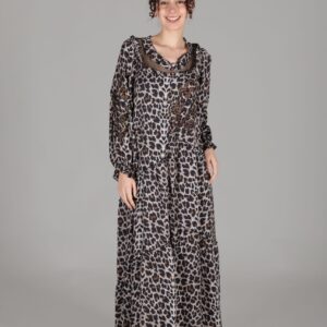 Round Neck Empirme Dress - Brand: GUMANIZE - Women & Kids, Baby Clothes Wholesale - TheBS Women