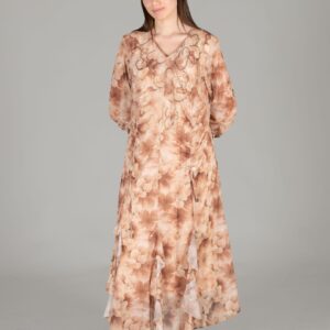 Round Neck Empirme Dress - Brand: GUMANIZE - Women & Kids, Baby Clothes Wholesale - TheBS Women