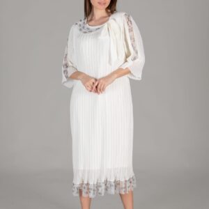 Round Neck Tulle Chiffon Dress - Brand: GUMANIZE - Women & Kids, Baby Clothes Wholesale - TheBS Women