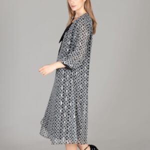 V Neck Bow Foil Dress - Brand: GUMANIZE - Women & Kids, Baby Clothes Wholesale - TheBS Women