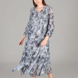 Round Neck Empirme Dress - Brand: GUMANIZE - Women & Kids, Baby Clothes Wholesale - TheBS Women