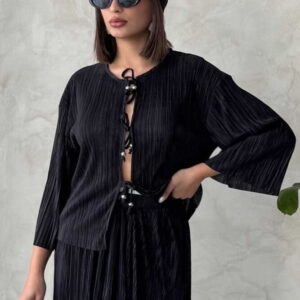 Front Tie Pleated Jacket - Brand: Topshow - Women & Kids, Baby Clothes Wholesale - TheBS Women