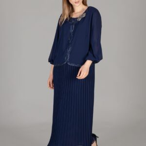 Round Neck Embroidered Chiffon Dress - Brand: GUMANIZE - Women & Kids, Baby Clothes Wholesale - TheBS Women