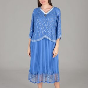 V Neck Chiffon Stone Dress - Brand: GUMANIZE - Women & Kids, Baby Clothes Wholesale - TheBS Women