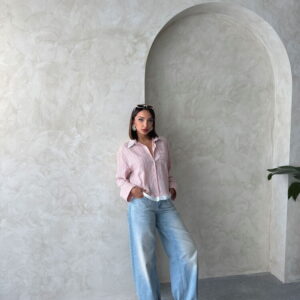 Poplin Detailed Striped Shirt - Multicolor - Brand: Topshow - Women & Kids, Baby Clothes Wholesale - TheBS Women