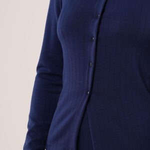 Striped Skirt Buttoned Blouse Wholesale Navy Suit - Brand: Lustrin - Women & Kids, Baby Clothes Wholesale - TheBS Women