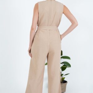 WholesaleJumpsuit With Back Zipper Waist Belt - Brand: Lustrin - Women & Kids, Baby Clothes Wholesale - TheBS Women