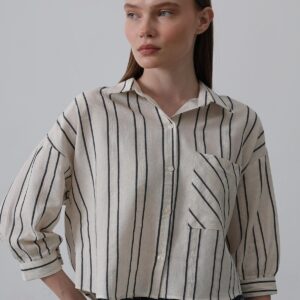 Striped Short Shirt - - -navy - Brand: Reyon - Women & Kids, Baby Clothes Wholesale - TheBS Women