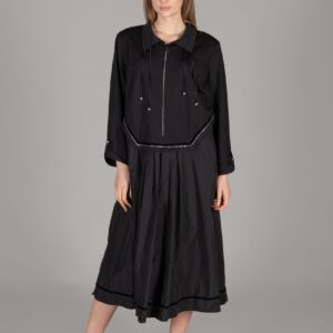 Round Neck Tatya Dress - Black - Brand: GUMANIZE - Women & Kids, Baby Clothes Wholesale - TheBS Women