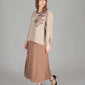 Striped Knitted Double Suit - Multicolor - Brand: GUMANIZE - Women & Kids, Baby Clothes Wholesale - TheBS Women