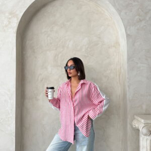 Striped Linen Shirt - Brand: Topshow - Women & Kids, Baby Clothes Wholesale - TheBS Women
