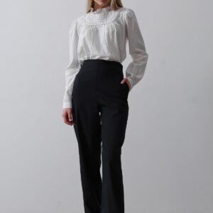 Half-Elastic Waist Palazzo Pants - Navy - Brand: Reyon - Women & Kids, Baby Clothes Wholesale - TheBS Women