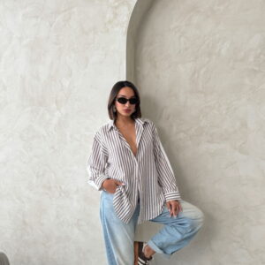 Striped Linen Shirt - Brand: Topshow - Women & Kids, Baby Clothes Wholesale - TheBS Women