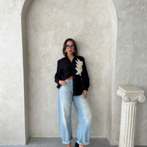 Flower Detailed Shirt - Brand: Topshow - Women & Kids, Baby Clothes Wholesale - TheBS Women