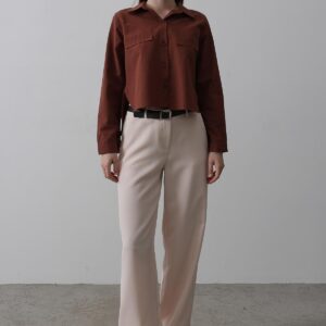 Belted Palazzo Pants - Powder - Brand: Reyon - Women & Kids, Baby Clothes Wholesale - TheBS Women