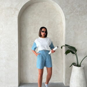 Sleeve Detailed T-Shirt - Brand: Topshow - Women & Kids, Baby Clothes Wholesale - TheBS Women